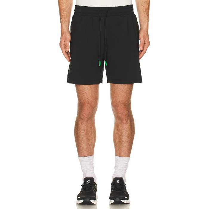 Malbon 【 Performance Poly Tech Shorts Men Black 】 パフォーマンス テック ショーツ メンズ 黒色 ブラック|スニケス