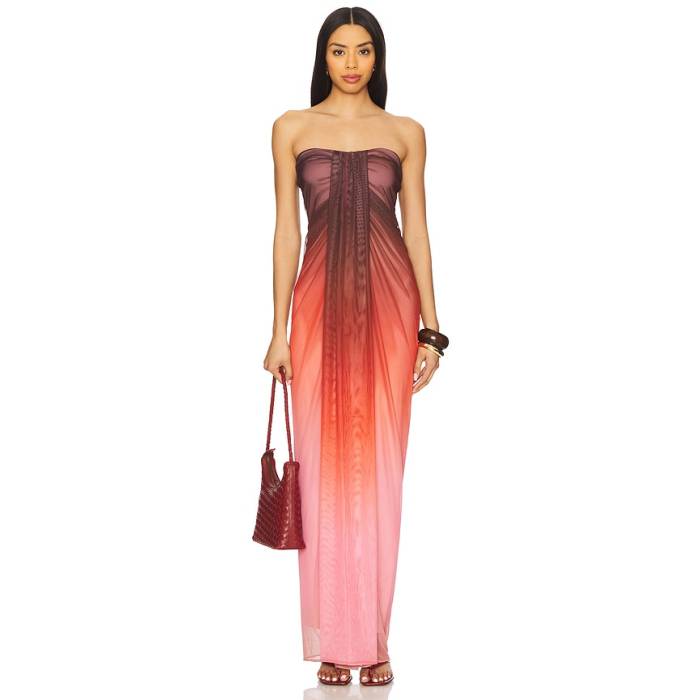 Baobab 【 Lena Dress Women Cranberry 】 お召しもの レディース