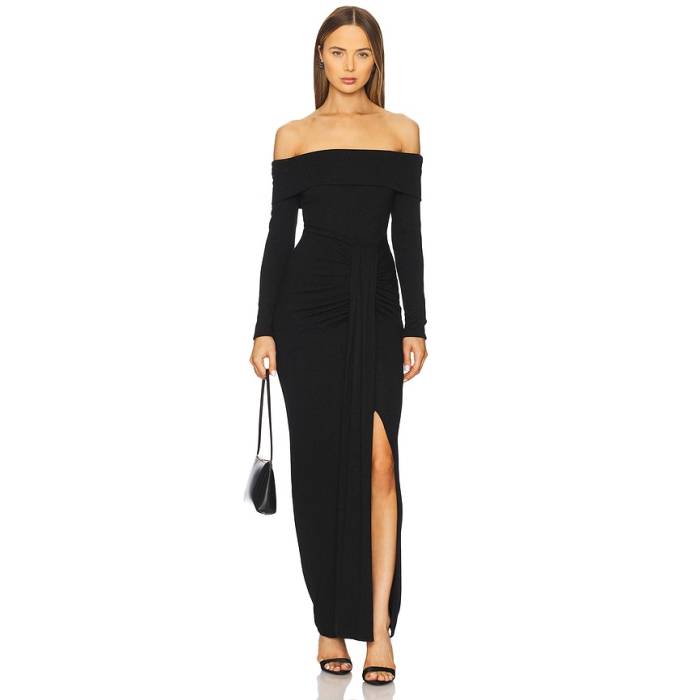 Baobab 【 X Revolve Reene Dress Women Black Sparkle 】 御召しもの レディース 黒いこと 黒いこと