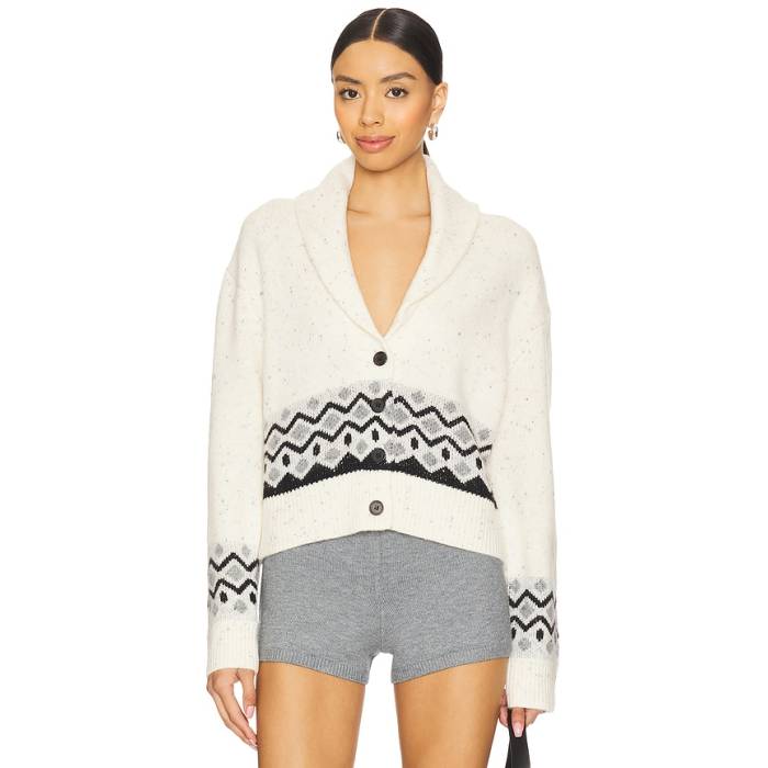 Tularosa 【 Erina Fair Isle Cardigan Women Ivory Multi 】 ジレー レディース 象牙色
