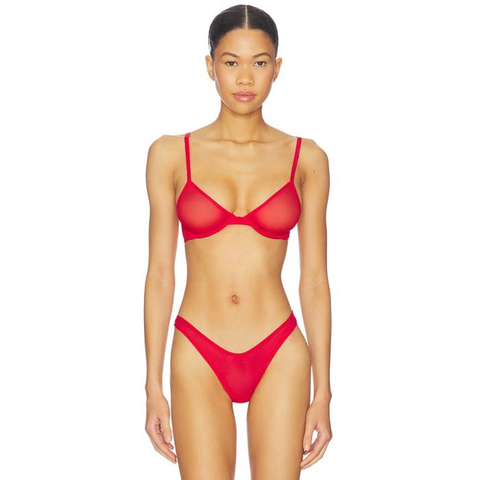 キキ ド モンパルナス Kiki De Montparnasse 【 Brienne Molded Demi Bra Women Red 】 レディース Red 赤・レッド｜スニケス