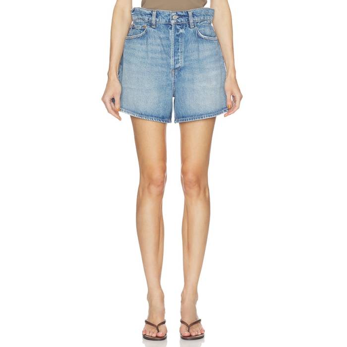 Agolde 【 Lyonne Cinched Waist Shorts Women Outbreak 】 さる股引き レディース