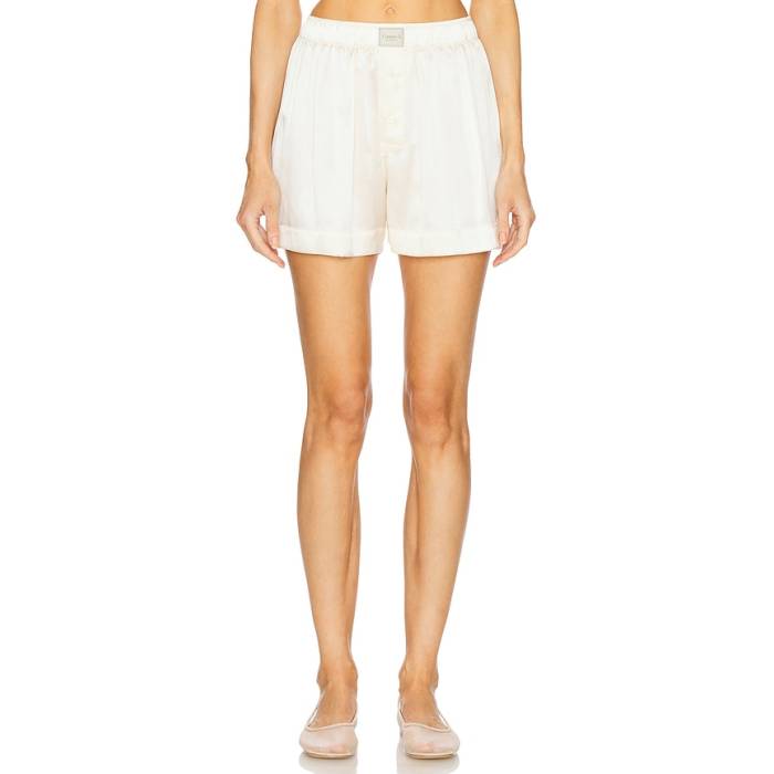 Comme Si 【 La Boxer Classica Silk Short Women Cream 】 天使の都市 レディース 皮膚軟化剤 レディースファッション-ボトムス-パンツ
