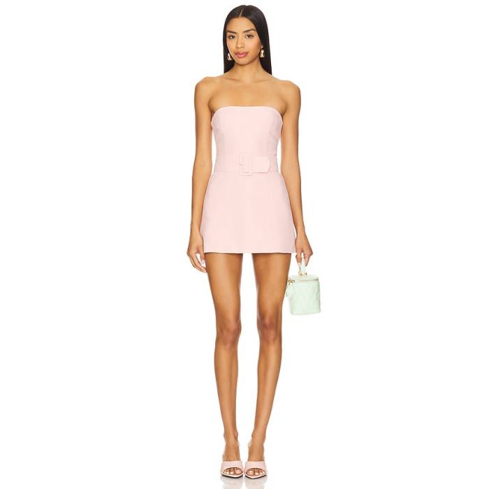 アマンダアプリチャード Amanda Uprichard 【 X Revolve Fae Romper Women Dusty Rose 】 ロンパース レディース Rose さくら色