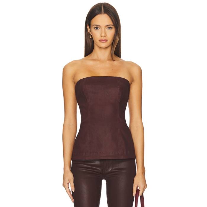 ディーエルナインティーンシックスティワン Dl1961 【 Coated Bustier Top Women Saffron Coated 】 レディース