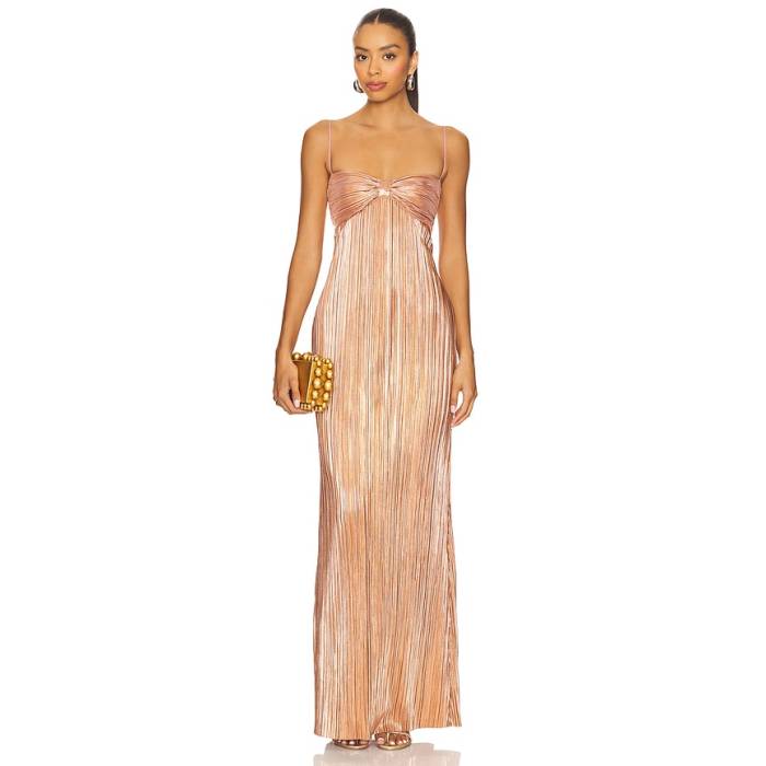 Lovers And Friends 【 Mya Gown Women Rose Gold 】 レディース Rose サクラ色 ゴールド ドレス-レディースファッション