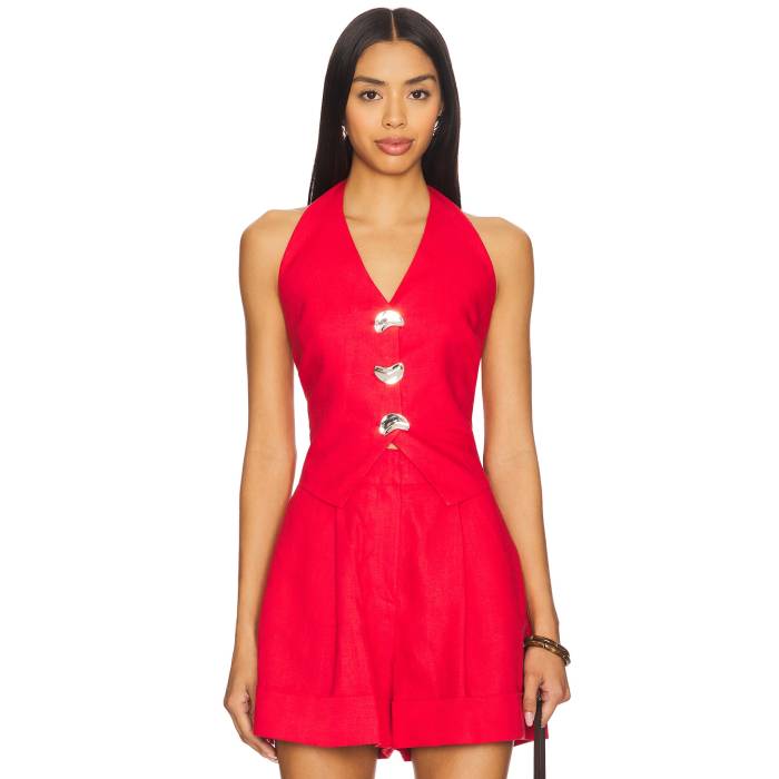 Selmacilek 【 Cut Out Vest Women Red 】 ベスト レディース Red 赤・レッド｜スニケス