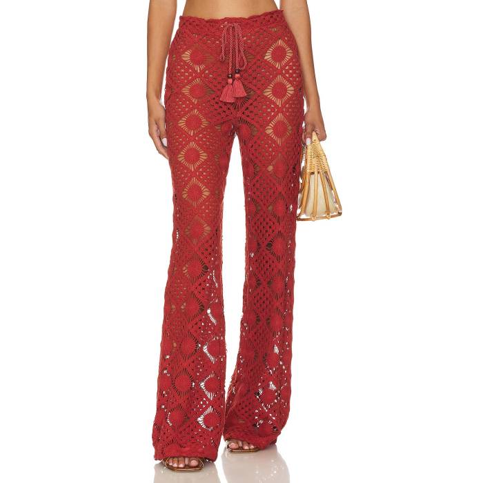 House Of Harlow 1960 【 X Revolve Saskia Pant Women Rust Brown 】 ズボン下 レディース 赤銅色 赤銅色