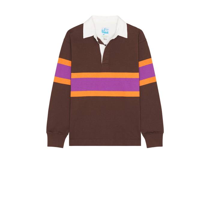 グラミチ Gramicci 【 Langdon Rugby Shirt Men Stripe 】 ラグビー メンズファッション トップス ポロシャツ メンズ Stripe ストライプ