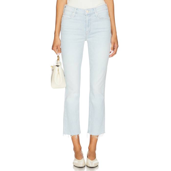 Mother 【 The Mid Rise Dazzler Crop Fray Jeans Women Ahead Of It\u0027s Time 】 ミッド ライズ Crop クロップ デニム レディース ひと休み