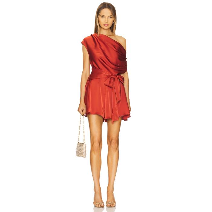 Andrea Iyamah 【 Edah Romper Women Coral 】 ロンパース レディース