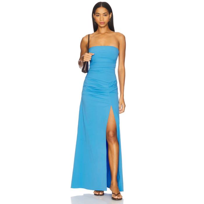 Bec + Bridge 【 Angelina Strapless Maxi Dress Women Mid Blue 】 ドレス レディースファッション ドレス レディース ミッド 青色 ブルー