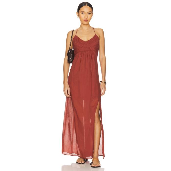 スティーブマデン Steve Madden 【 Brianna Dress Women Dusty Brick 】 御召しもの レディース