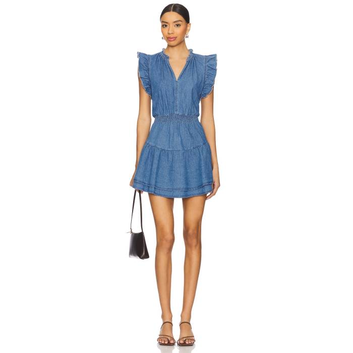 スティーブマデン Steve Madden 【 Prairie Dreams Dress Women Chambray Blue 】 御召しもの レディース 青碧 青碧