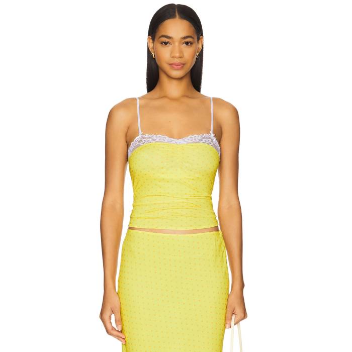 Bella Venice 【 The Evelyn Top Women Yellow 】 レディースファッション トップス キャミソール レディース yellow 黄色・イエロー