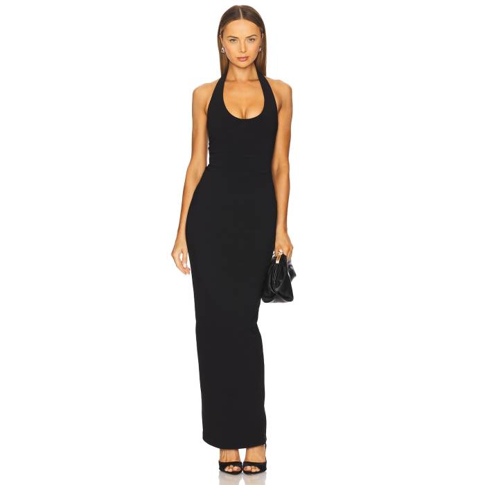 Nookie 【 Natalia Halter Maxi Dress Women Black 】 お召しもの レディース 黒いこと 黒いこと