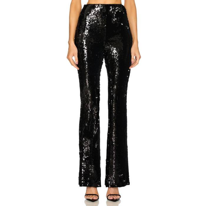 Michael Costello 【 X Revolve Harlow Pant Women Black 】 ズボン下 レディース 黒いこと 黒いこと