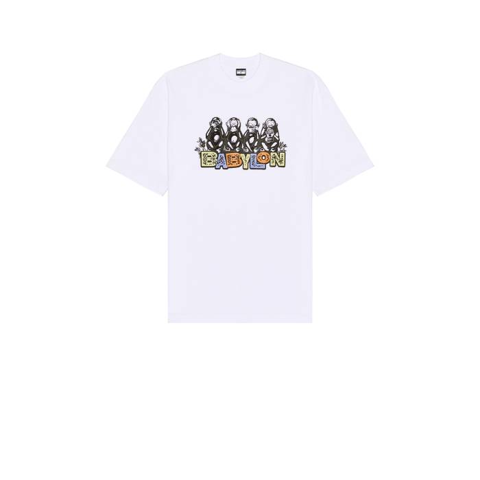 Babylon 【 Monkey Business Tee Men White 】 エテ公 ティーシャツ メンズ 白いこと 白いこと