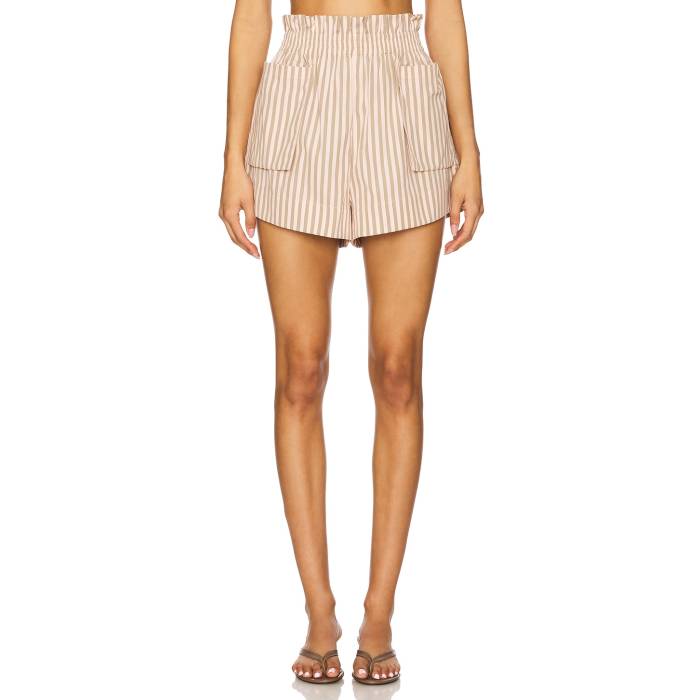 Hevron 【 Mira Short Women Blush Stripe 】 レディース Stripe 縞模様