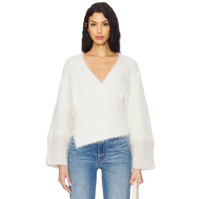 フリーピープル Free People 【 X Revolve Cozy Wrap Pullover Women Gardenia Combo 】 wrap ラップ レディースファッション トップス ニット セーター その他 レディース
