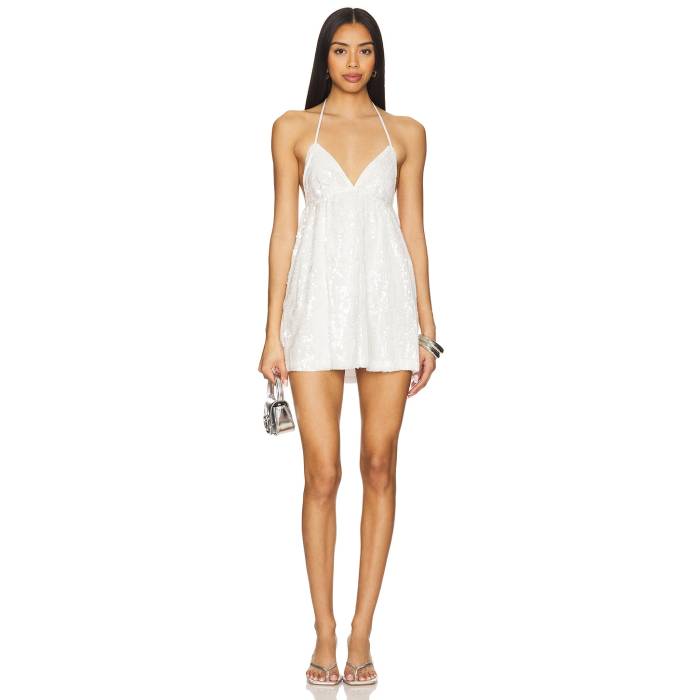 Superdown 【 Francis Mini Dress Women White 】 ドレス レディース 白色 ホワイト|スニケス