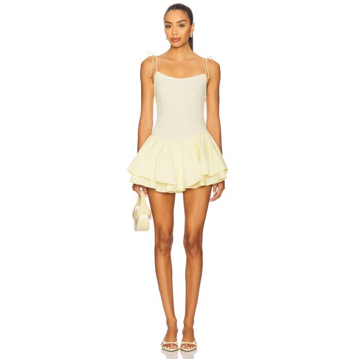 Majorelle 【 Keke Mini Dress Women Butter Yellow 】 ドレス レディース yellow 黄色・イエロー|スニケス