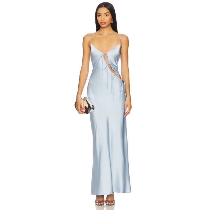 ライオネス Lioness 【 X Revolve About A Girl Maxi Women Turquoise Blue 】 レディースファッション ドレス レディース 青色 ブルー