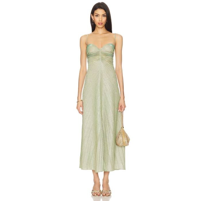 Georgia Hardinge 【 The Relic Dress Women Sage, Gold & Silver 】 ドレス レディースファッション ドレス レディース ゴールド Silver 銀色・シルバー
