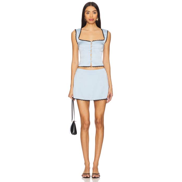 More To Come 【 Rory Skirt Set Women Blue 】 レディースファッション ドレス レディース 青色 ブルー