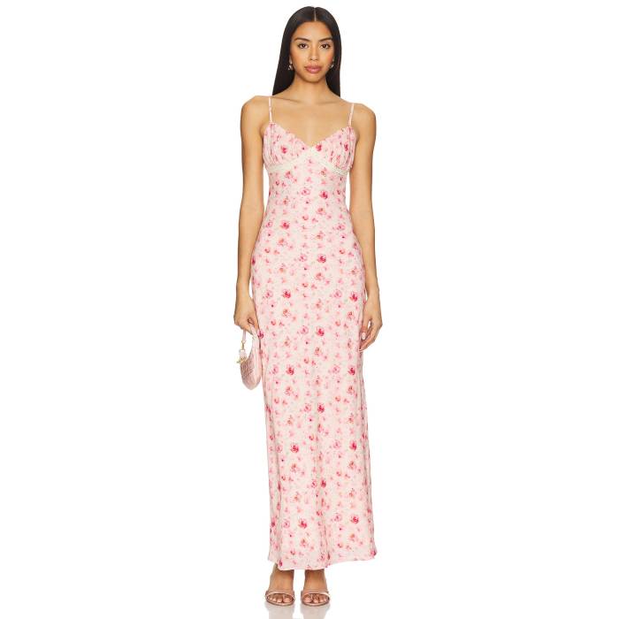 More To Come 【 Stacey Maxi Dress Women Pink Floral 】 ドレス レディースファッション ドレス レディース pink ピンク
