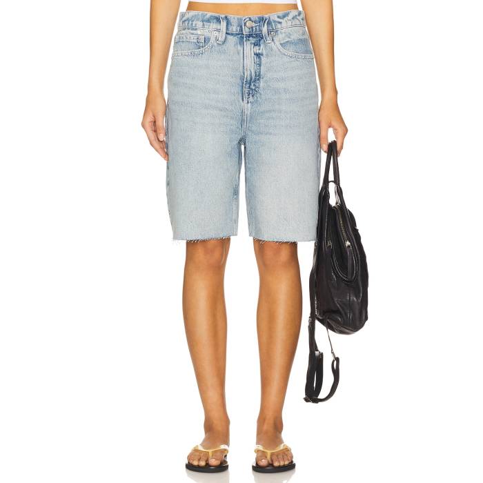 グッドアメリカン Good American 【 Good Standard Bermuda Shorts Women Indigo888 】 standard スタンダード ショーツ レディース
