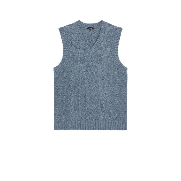 レイルズ Rails 【 Lee Knit Vest Men Azure Marl 】 ニット ベスト メンズ アズール