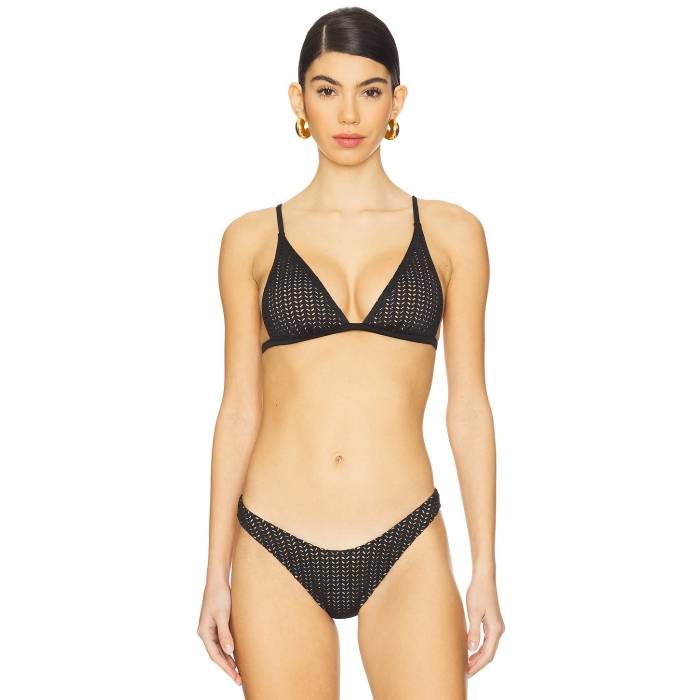 Gigi C 【 Jamie Bikini Top Women Black 】 レディースファッション 水着 レディース 黒色 ブラック