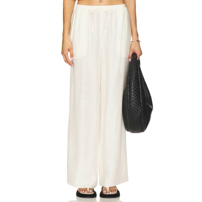 オニア Onia 【 Textured Gauze Wide Leg Pant Women Egret 】 パンツ レディース｜スニケス