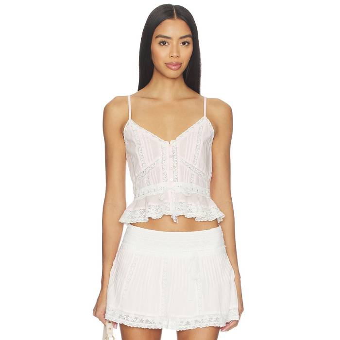 Loveshackfancy 【 Avra Top Women Pink 】 レディース pink ピンク｜スニケス