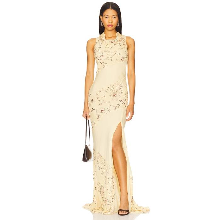 Nicholas 【 Shana Dress Women Butter Wisteria Floral 】 お召しもの レディース