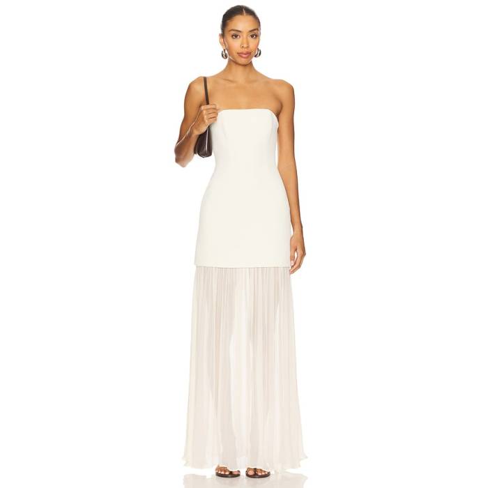 L\u0027academie 【 By Marianna Amiens Gown Women Ivory 】 レディース 象牙色