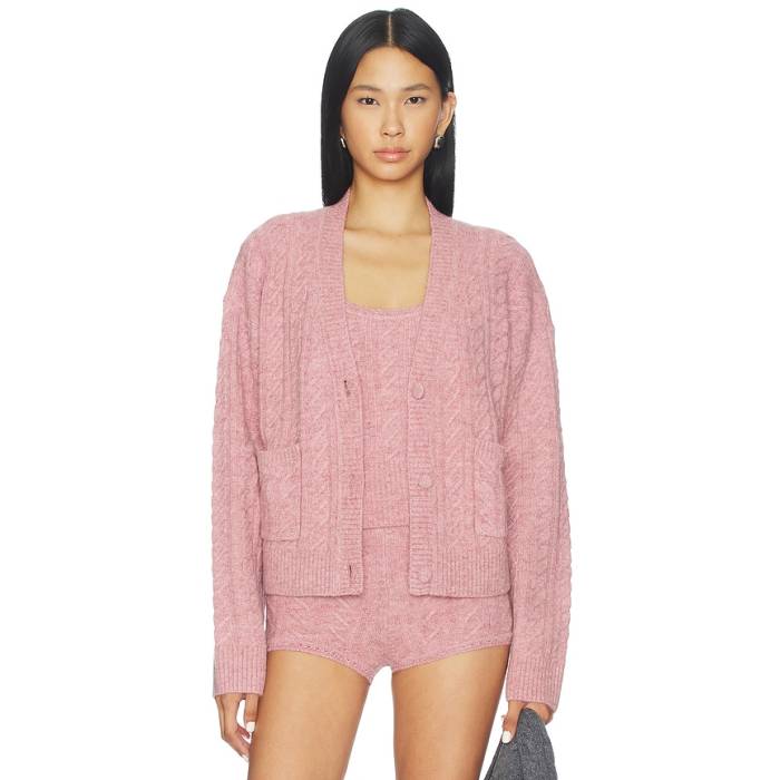 Lovers And Friends 【 Juliee Cardigan Women Mauve 】 ジレー レディース