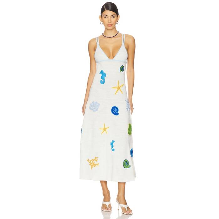 Capittana 【 Carolina Sea Dress Women Sea 】 カロライナ お召しもの レディース
