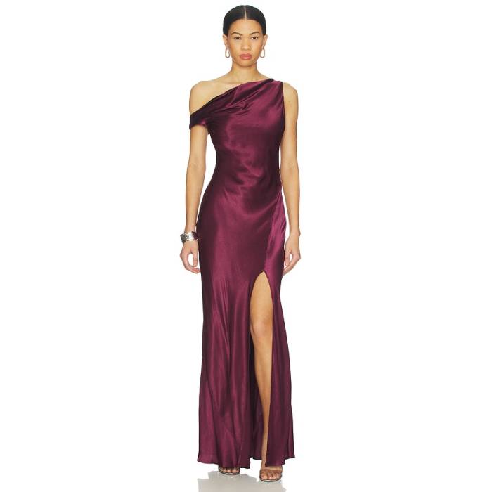 Bec + Bridge 【 Sol Asymmetric Dress Women Plum 】 お召しもの レディース