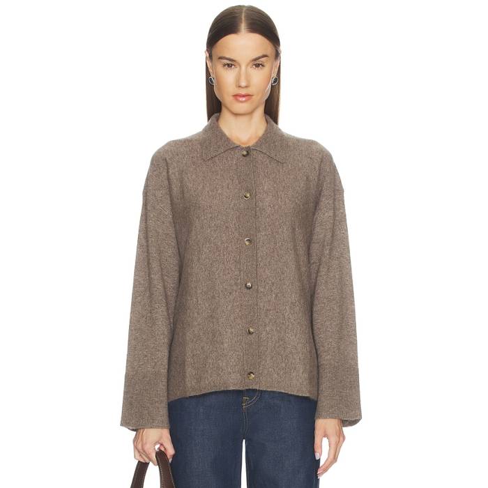 La Ligne 【 Fluffy Jane Jacket Women Hazelnut 】 Jacket 上衣 レディース