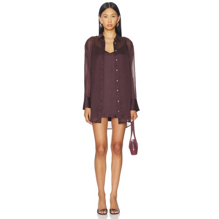 アマンダアプリチャード Amanda Uprichard 【 X Revolve Maui Dress Set Women Cocoa 】 お召しもの レディース
