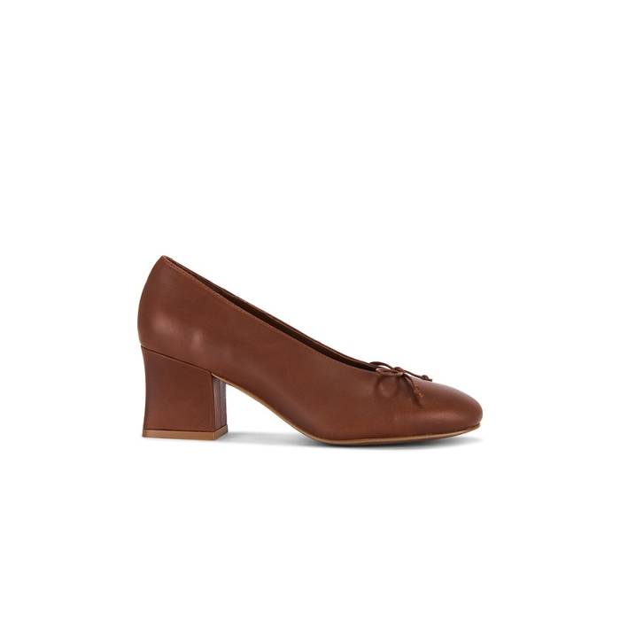 ジェフリーキャンベル Jeffrey Campbell 【 Doll-Baby Pump Women Cognac 】 揚水機 レディース