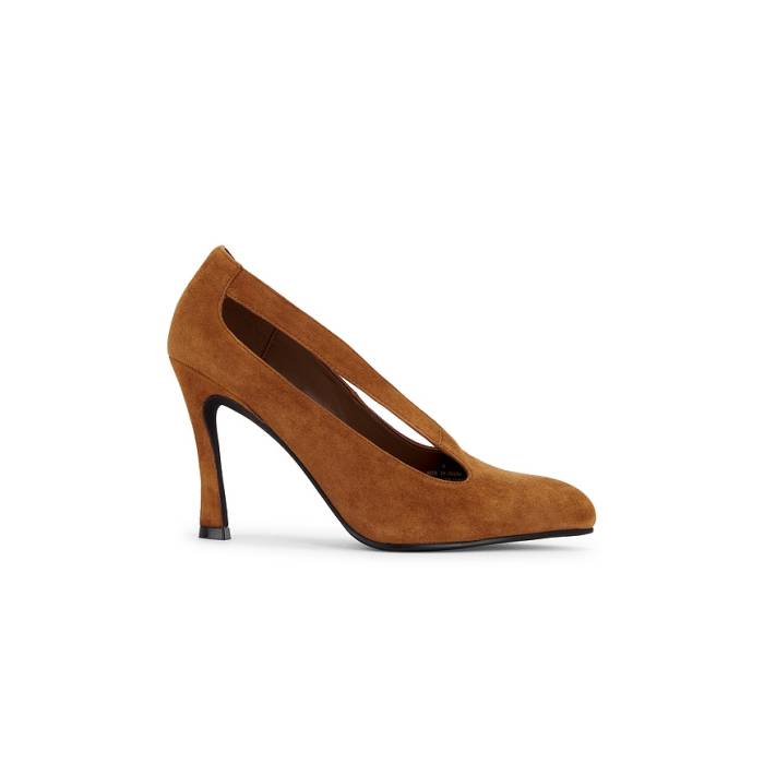 ジェフリーキャンベル Jeffrey Campbell 【 Managed Pump Women Dark Tan Suede 】 揚水機 レディース スエード・スウェード