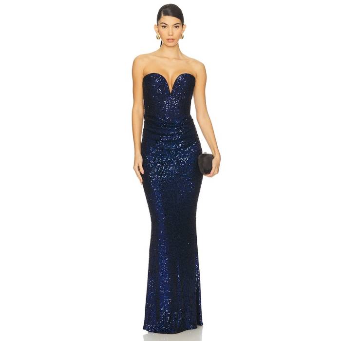 Nookie 【 Dante Maxi Dress Women Sapphire 】 御召しもの レディース
