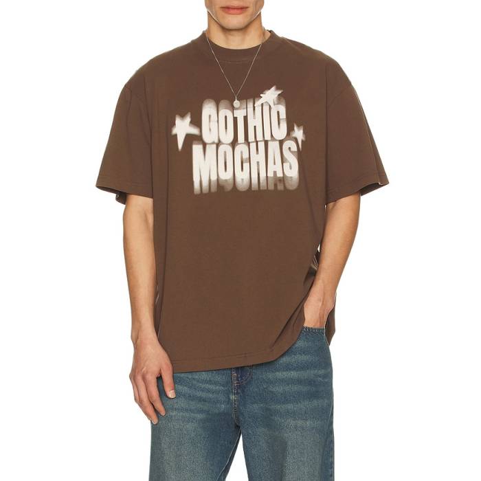 Gothicmochas 【 Star Power 2.0 Tee Men Brown 】 Power パワー Tシャツ メンズ 茶色 ブラウン｜スニケス