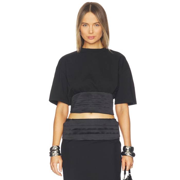 Area 【 Tuxedo T-Shirt Women Washed Black 】 ブラックタイ ティーシャツ レディース 黒いこと 黒いこと