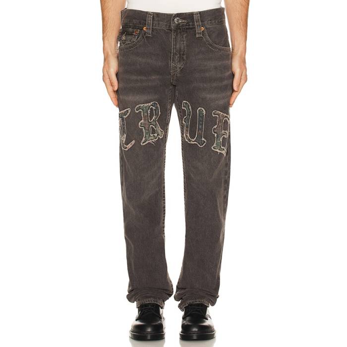 トゥルーレリジョン True Religion 【 Ricky Flap Jeans Men Black 】 デニム メンズ 黒いこと 黒いこと
