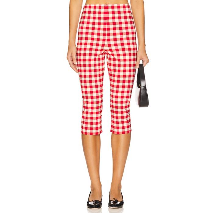 Lpa 【 Lizzie Capri Women Red Gingham Print 】 レディース Red 赤・赤いこと