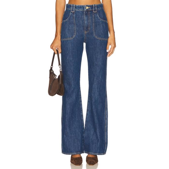 Hevron 【 Alana Jean Women Dark Blue Wash 】 レディース 青味 青み